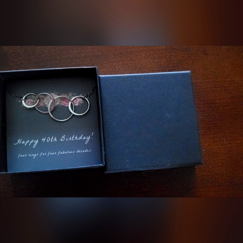 silver ring necklace